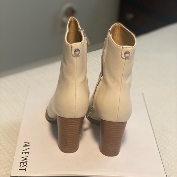 Nine West Cream Tryme 9x9 Ankle Boots - Picture 3 of 3